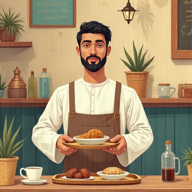 Yusuf bin Khaled Al Shamsi, Café owner in United Arab Emirates