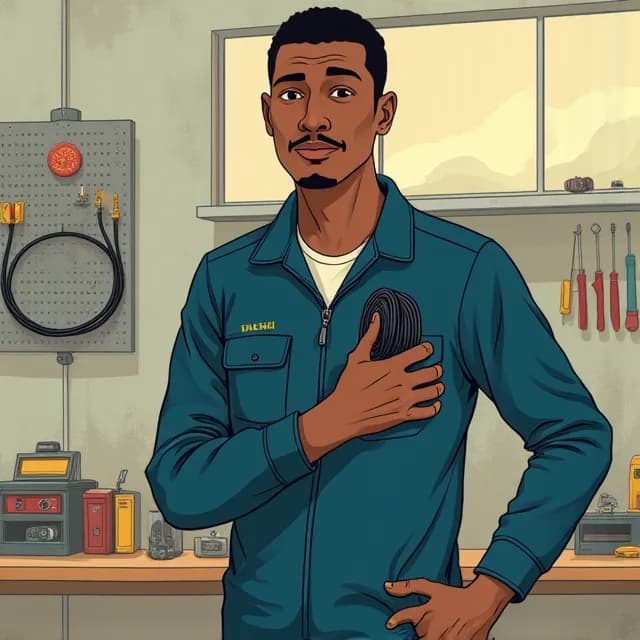 Rodrigo Silva, Electrician in Brazil