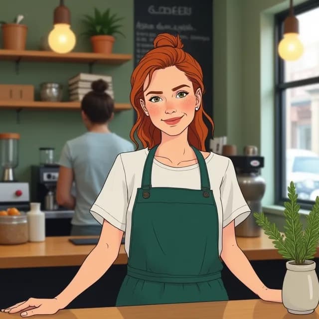 Chloé Gagnon, Café owner in Canada