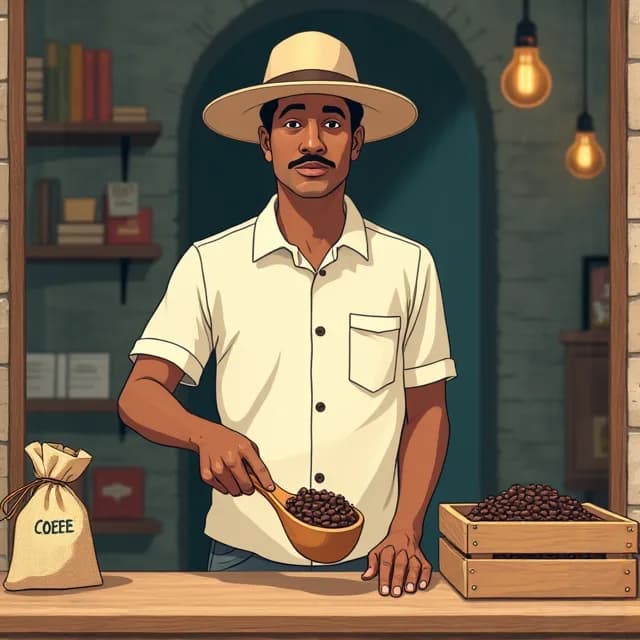 Carlos Cassiani, Shop owner in Colombia