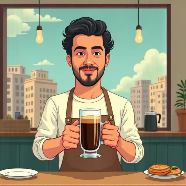 Tarek Mostafa, Café owner in Egypt