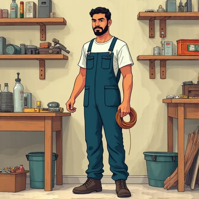 Mostafa Ibrahim, Electrician in Egypt