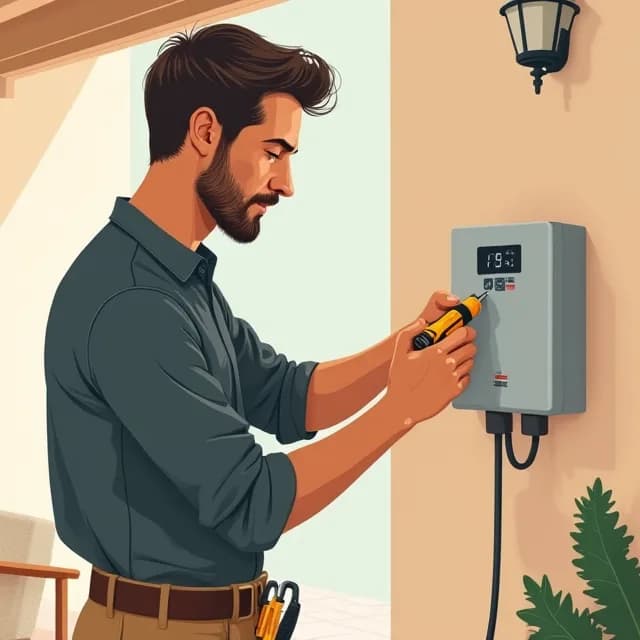 Carlos Vega, Electrician in Spain