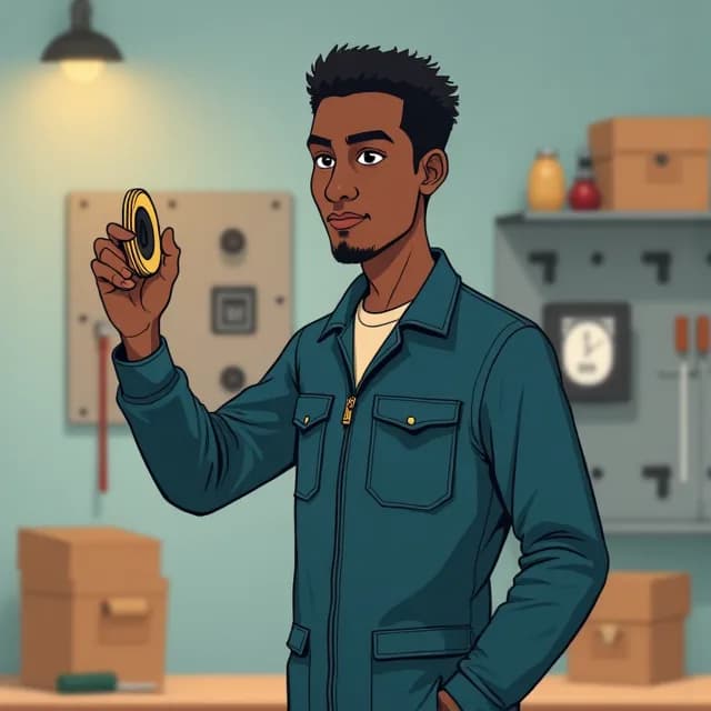Dejene Bedaso, Electrician in Ethiopia