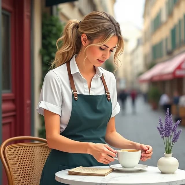 Manon Faure, Café owner in France