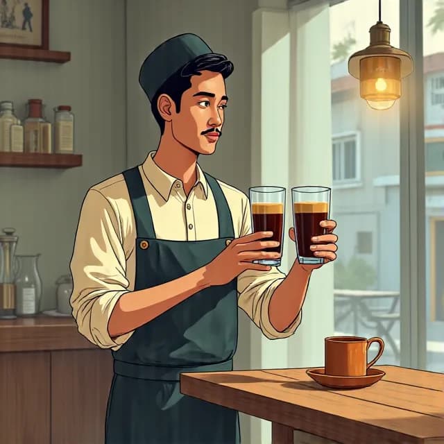 Agus Santoso, Café owner in Indonesia