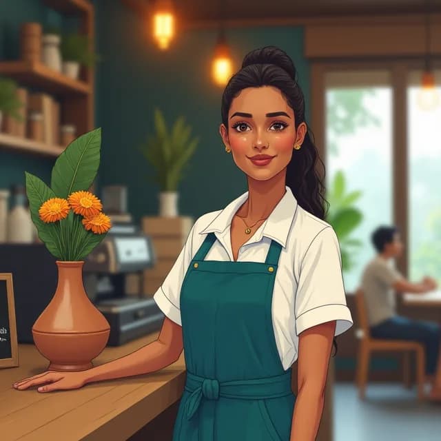 Anjali Nair, Café owner in India