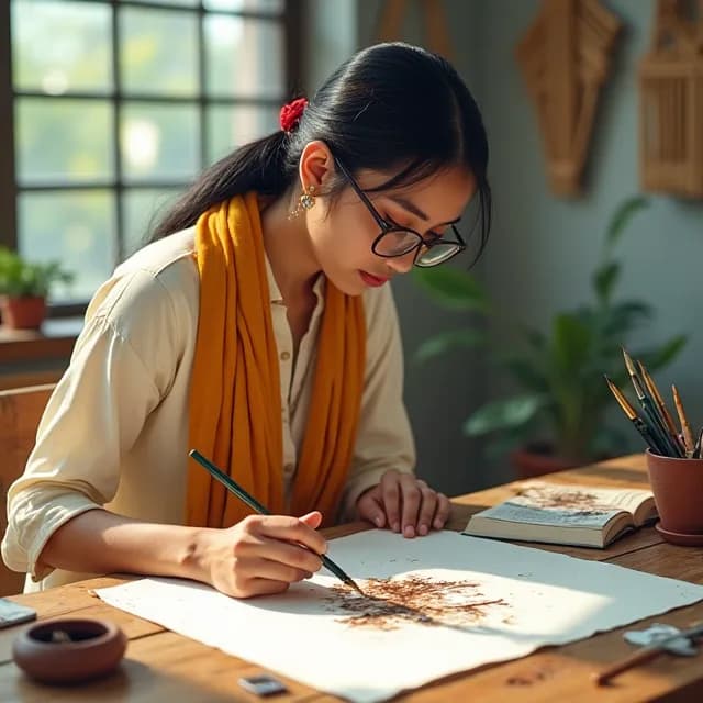 Anuradha Borah, Creative in India