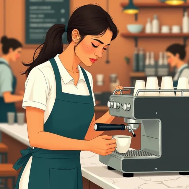 Elena Moretti, Café owner in Italy