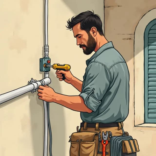Andrea Barbieri, Electrician in Italy