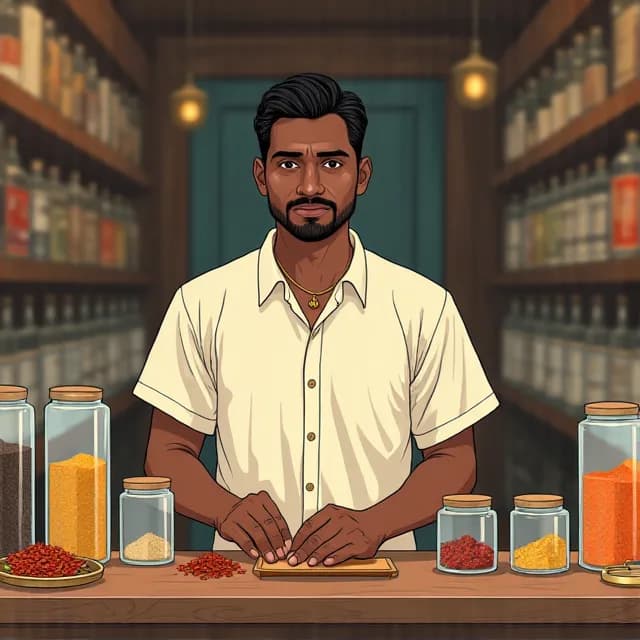 Lalith Gunasekera, Shop owner in Sri Lanka