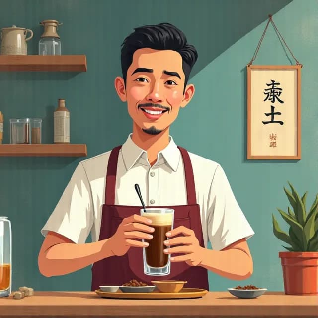 Encik Zulkifli bin Hamid, Café owner in Malaysia