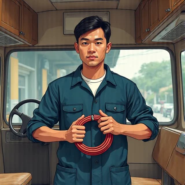 Manuel Garcia, Electrician in Philippines