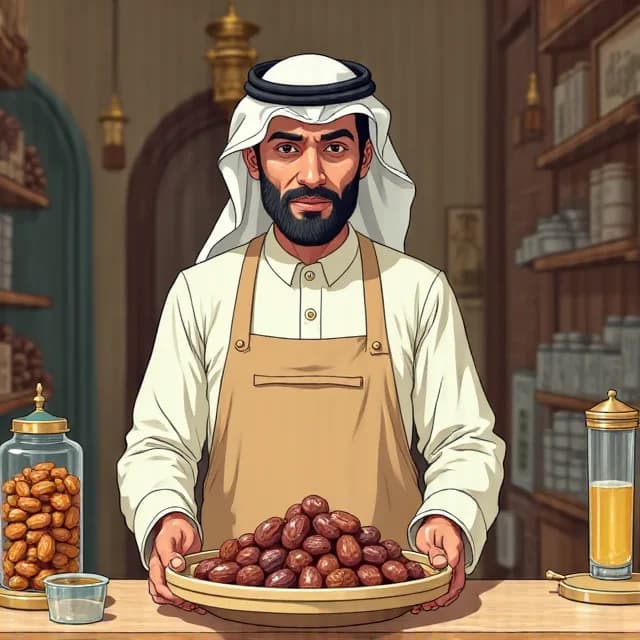 Tajir Saleh bin Abdulaziz Al Harbi, Shop owner in Saudi Arabia