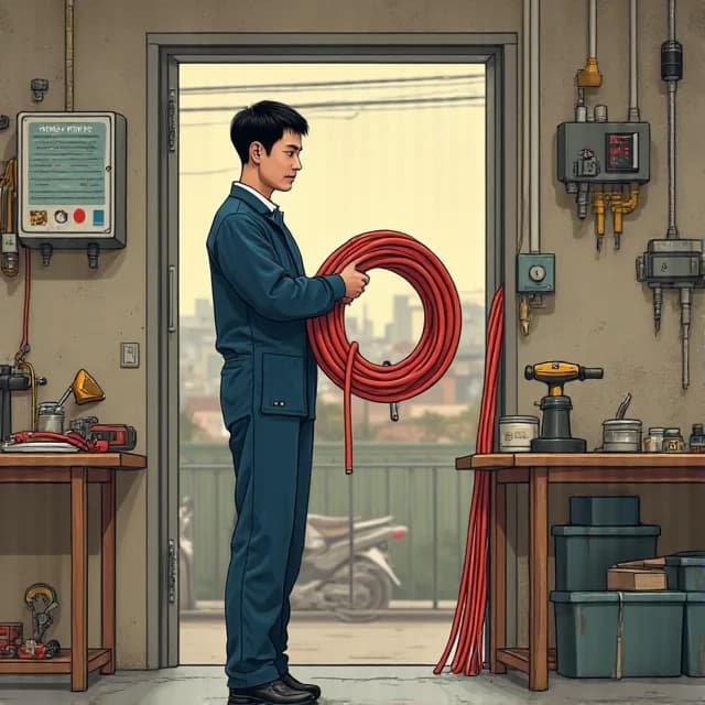 Hoang Duc Long, Electrician in Vietnam